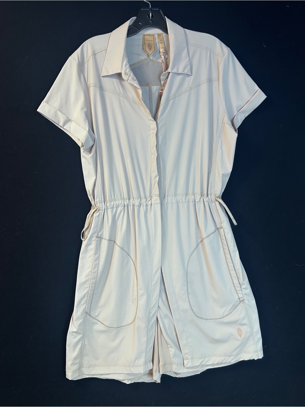 Indygena Light Beige Button-Front Shirt - Picture 6 of 13